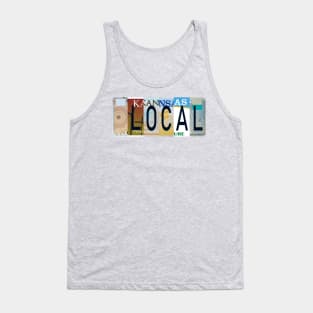 Kansas Local, License Plates Tank Top